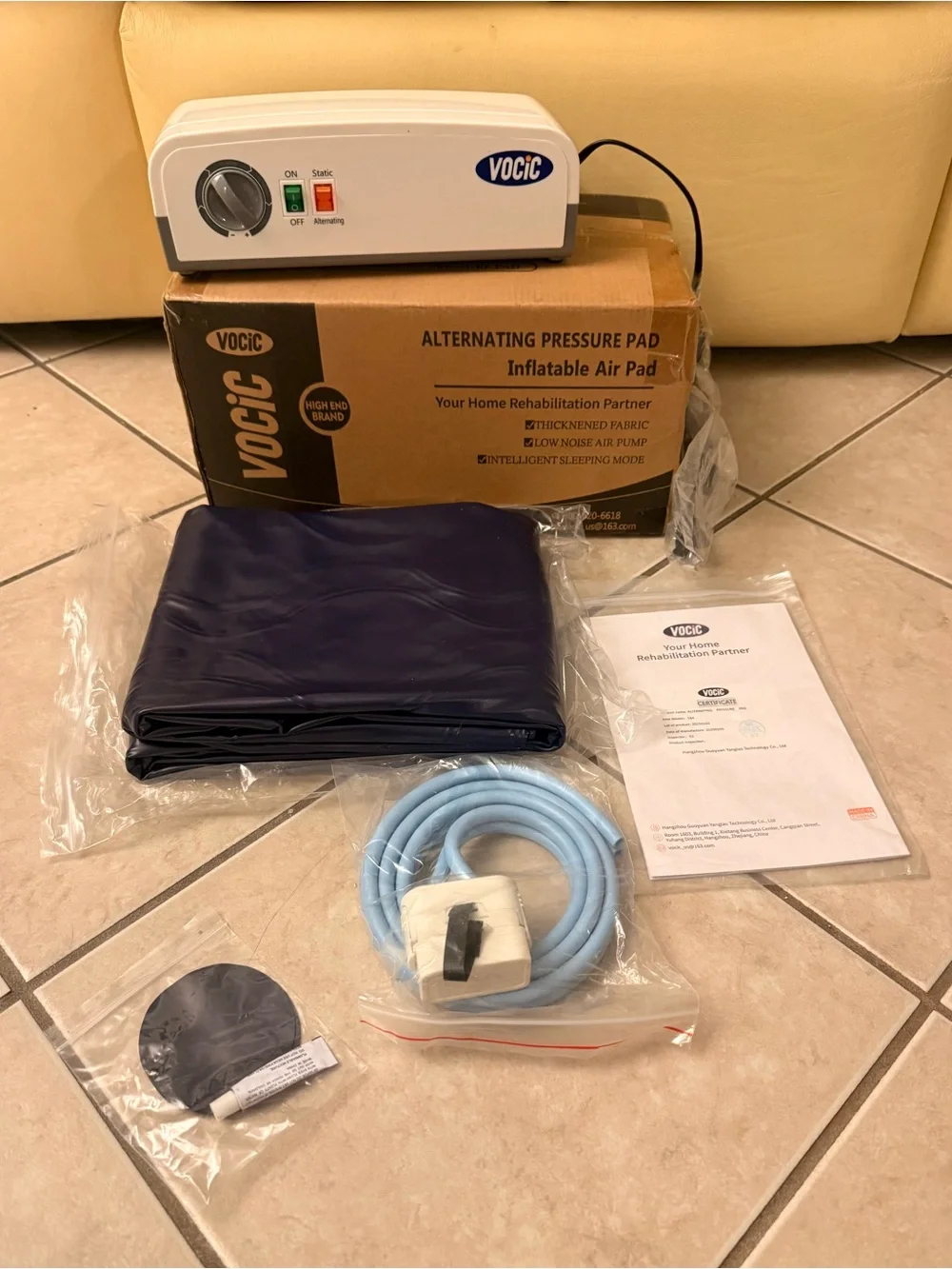 VOCIC Alternating Air Pressure Mattress Pad - Bed Sore Prevention S34